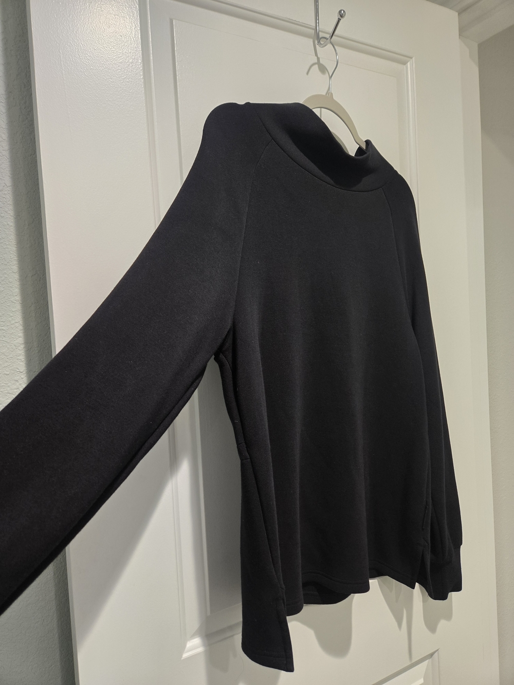Varley Arcola Black Double Soft Sweatshirt with Cinch Waist Size Extra Small - Picture 4 of 10